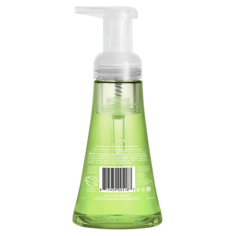 Method Foaming Hand Wash Soap, Softens & Cleans Hands, Moisturizing Formula, Green Tea & Aloe Scent - 300 ml - Image 2